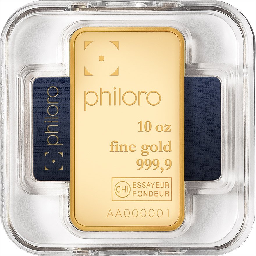View 1: Goldbarren 10 oz philoro – LBMA zertifiziert
