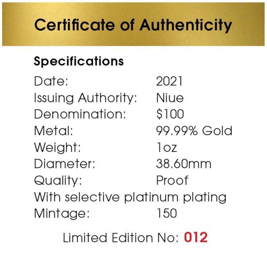 Certificate of authenticity