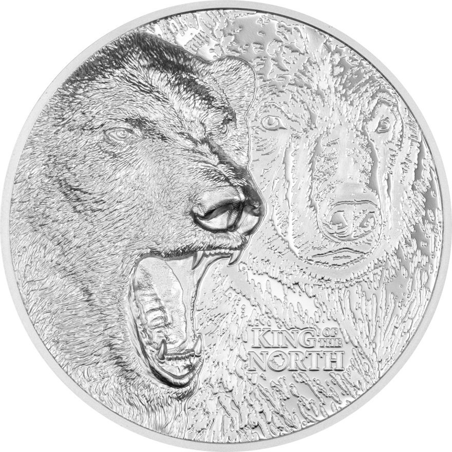 View 1: Silber King of the North - Polar Bear 1 oz PP - Ultra High Relief 2024