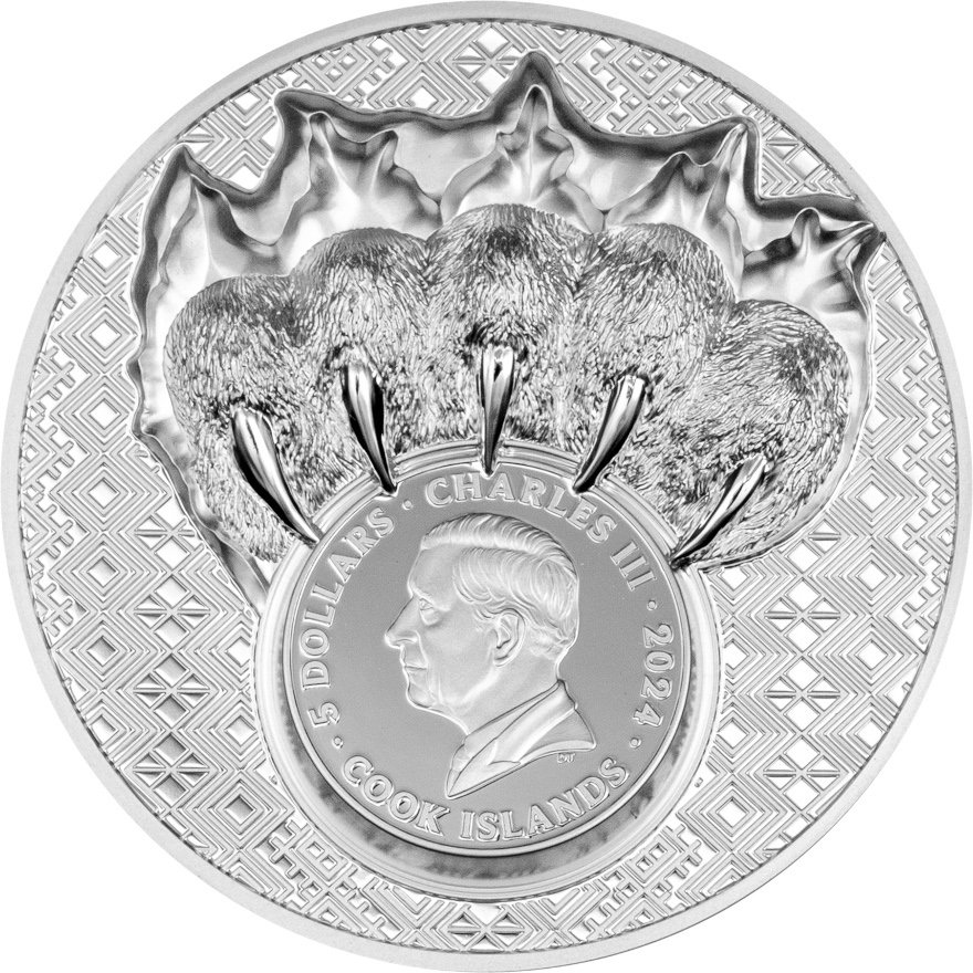 View 2: Silber King of the North - Polar Bear 1 oz PP - Ultra High Relief 2024