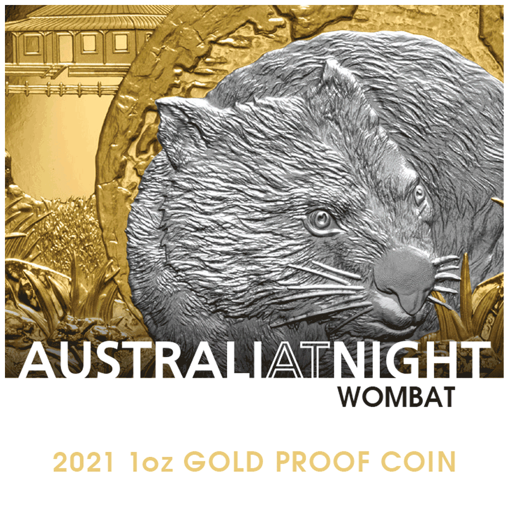 View 6: Gold Wombat 1 oz PP - Platinbeschichtet 2021