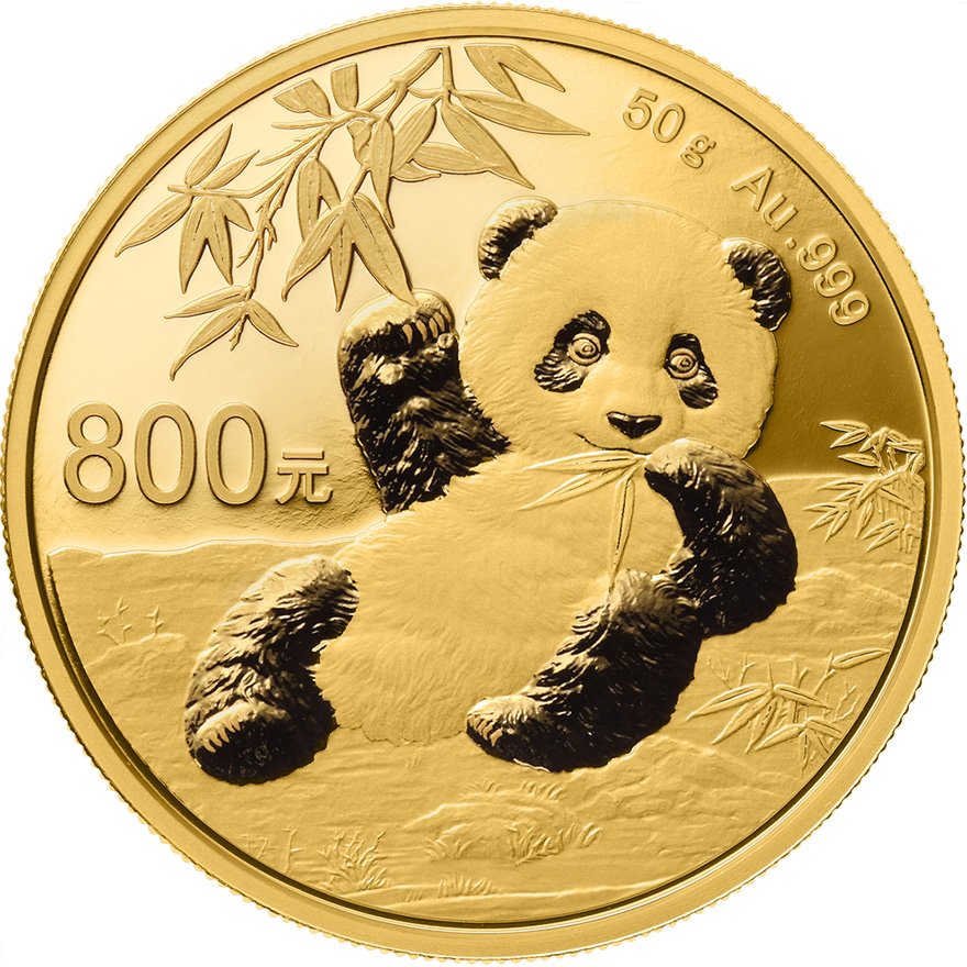 View 1: Gold China Panda 50 g PP - 2020
