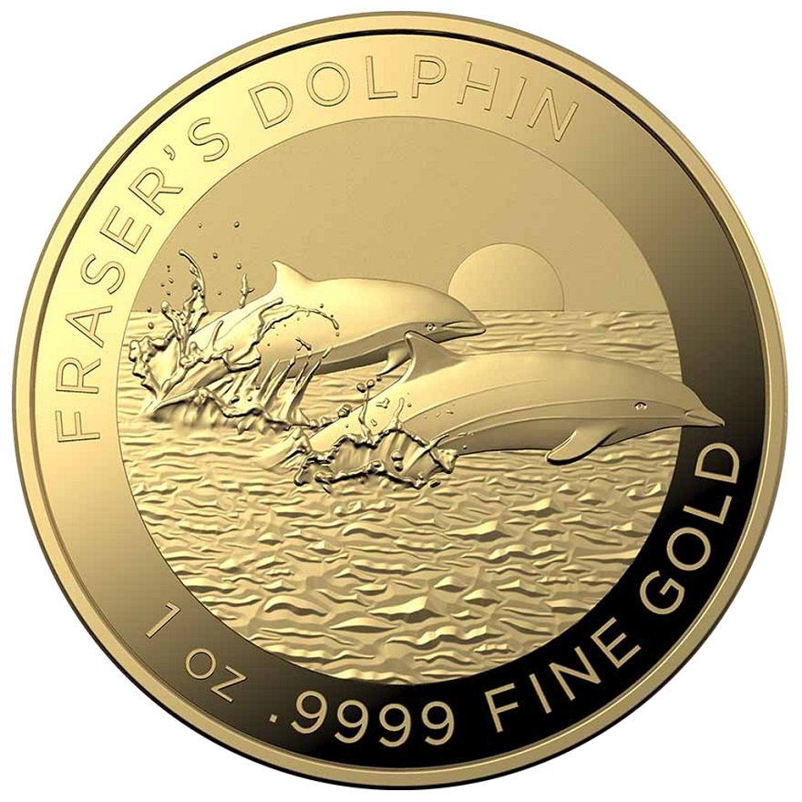 View 1: Gold Fraser's Dolphin 1 oz - RAM 2021