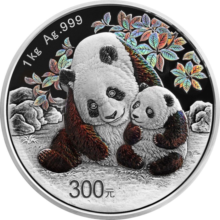 View 1: Silber China Panda 1000 g PP - 2024