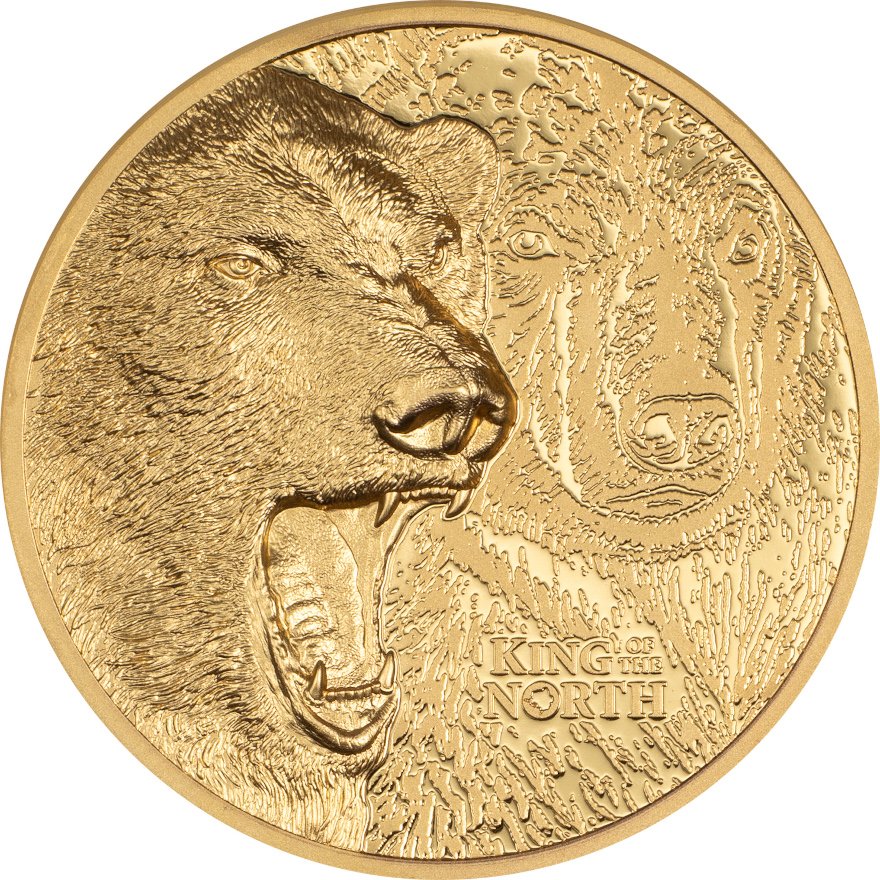View 1: Gold King of the North - Polar Bear 1 oz PP - Ultra High Relief 2024