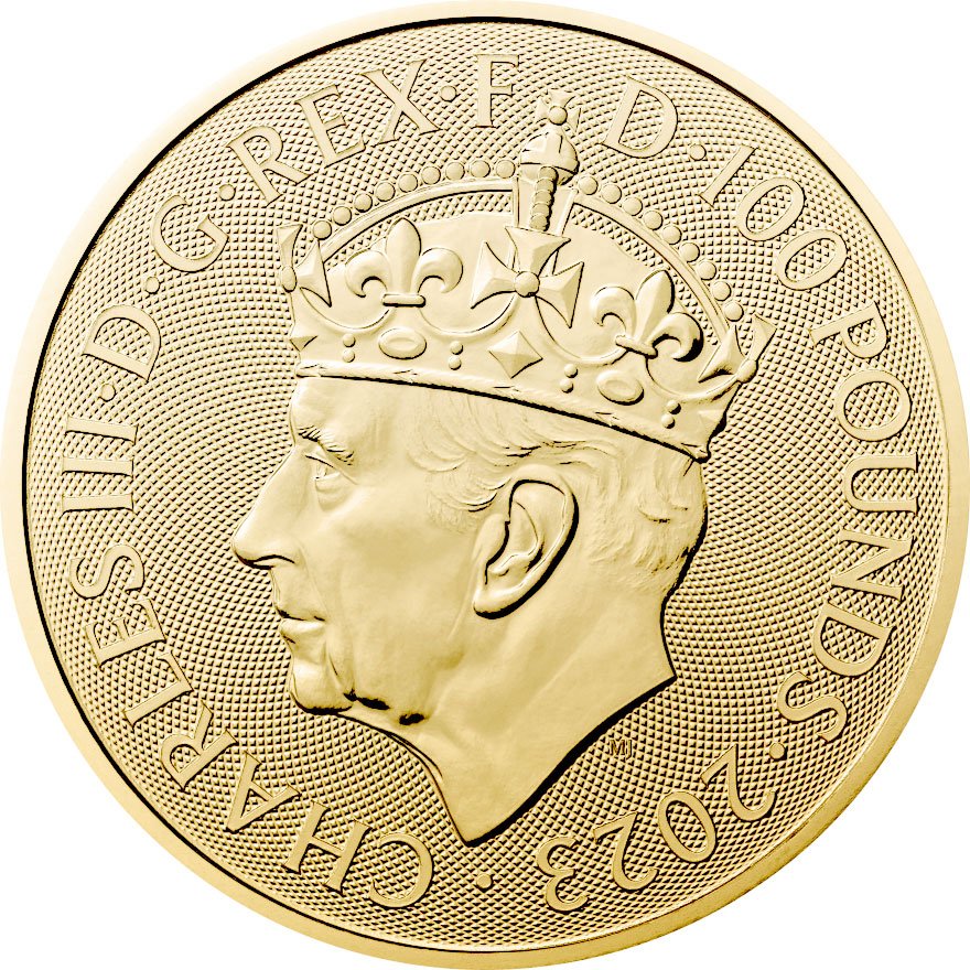 View 2: Gold King Charles III - Krönung 1 oz - The Royal Mint 2023