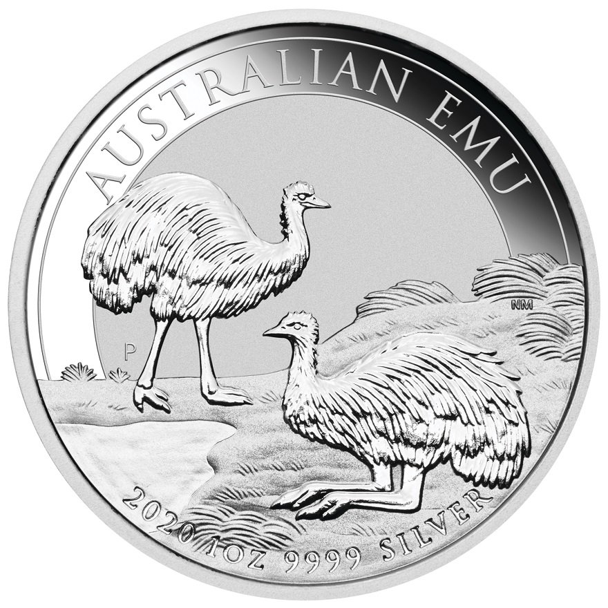 View 1: Silber Emu 1 oz - 2020