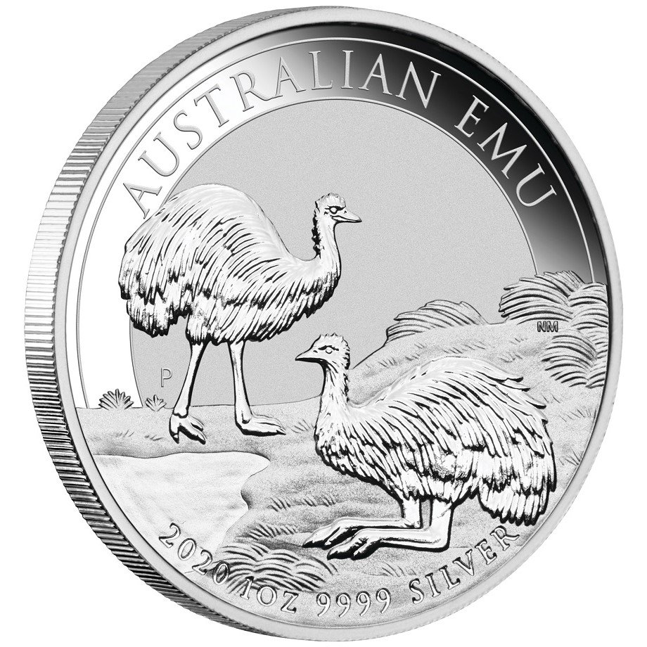 View 2: Silber Emu 1 oz - 2020