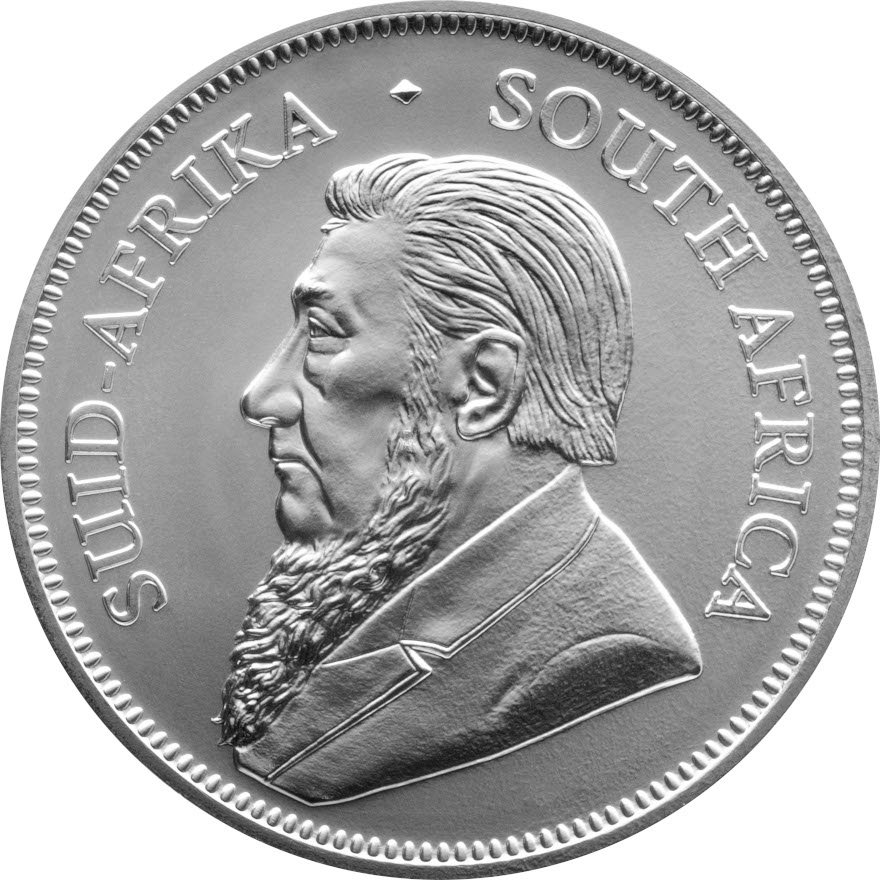 Back of the Silver Krugerrand 1 oz - 2023