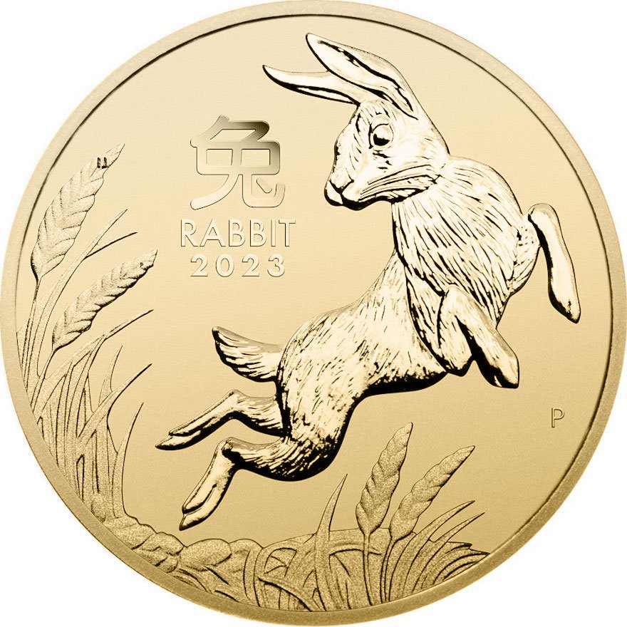 View 1: Gold Lunar III 1 oz - Hase 2023