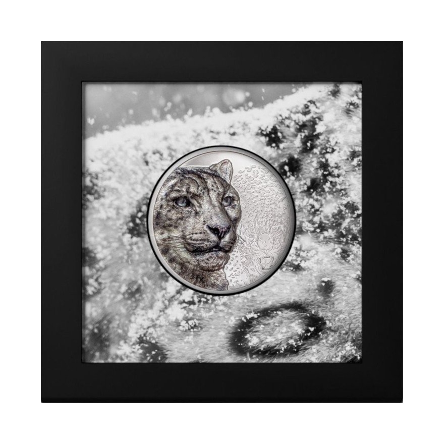 View 5: Silber Snow Leopard 3 oz PP - High Relief 2024