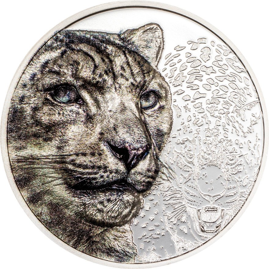 View 1: Silber Snow Leopard 1 oz PP - High Relief 2024