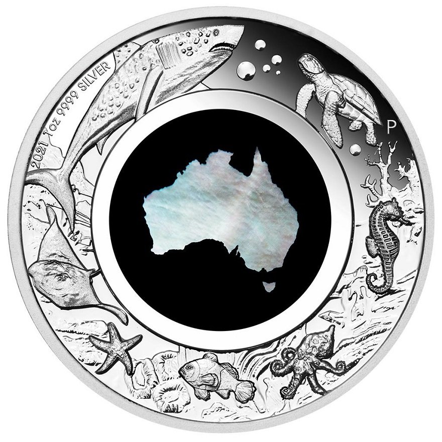 View 1: Silber Perlmutt - Great Southern Land 1 oz PP - 2021