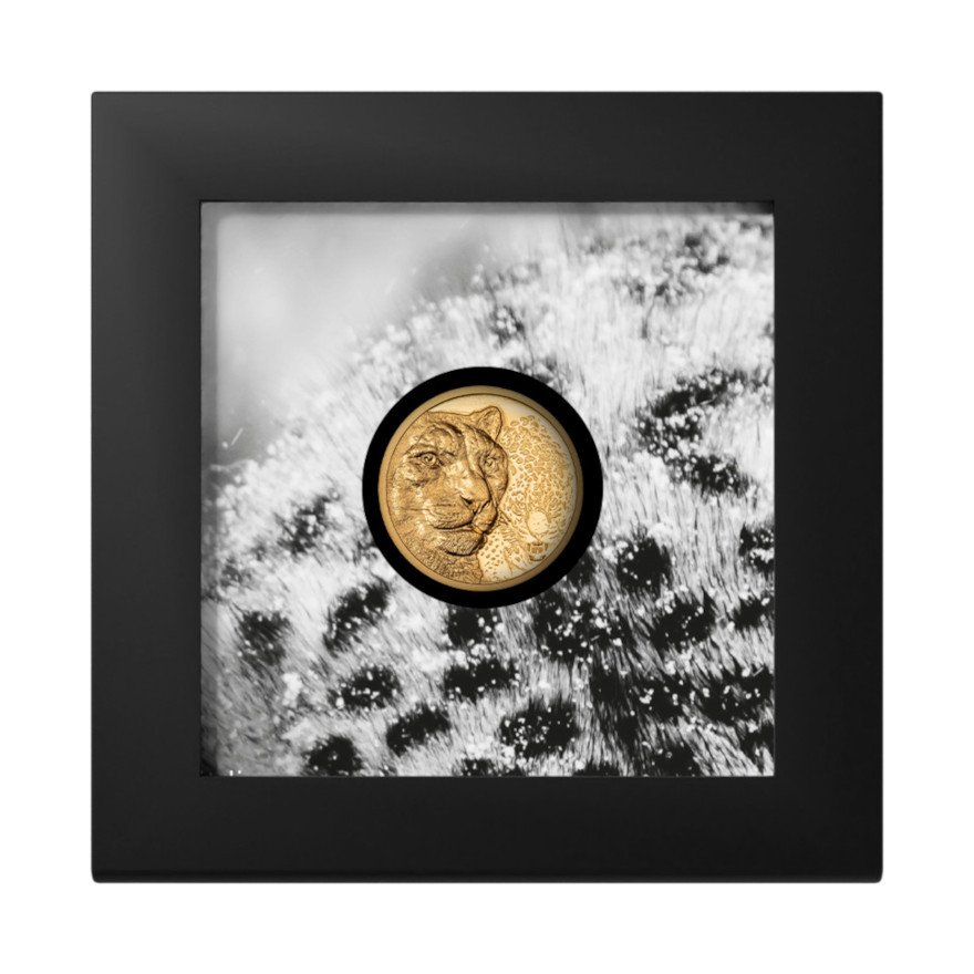View 5: Gold Snow Leopard 1/10 oz PP - High Relief 2024