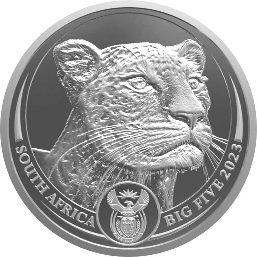 View 1: Silber Leopard 5 oz - Big Five Serie II - 2023