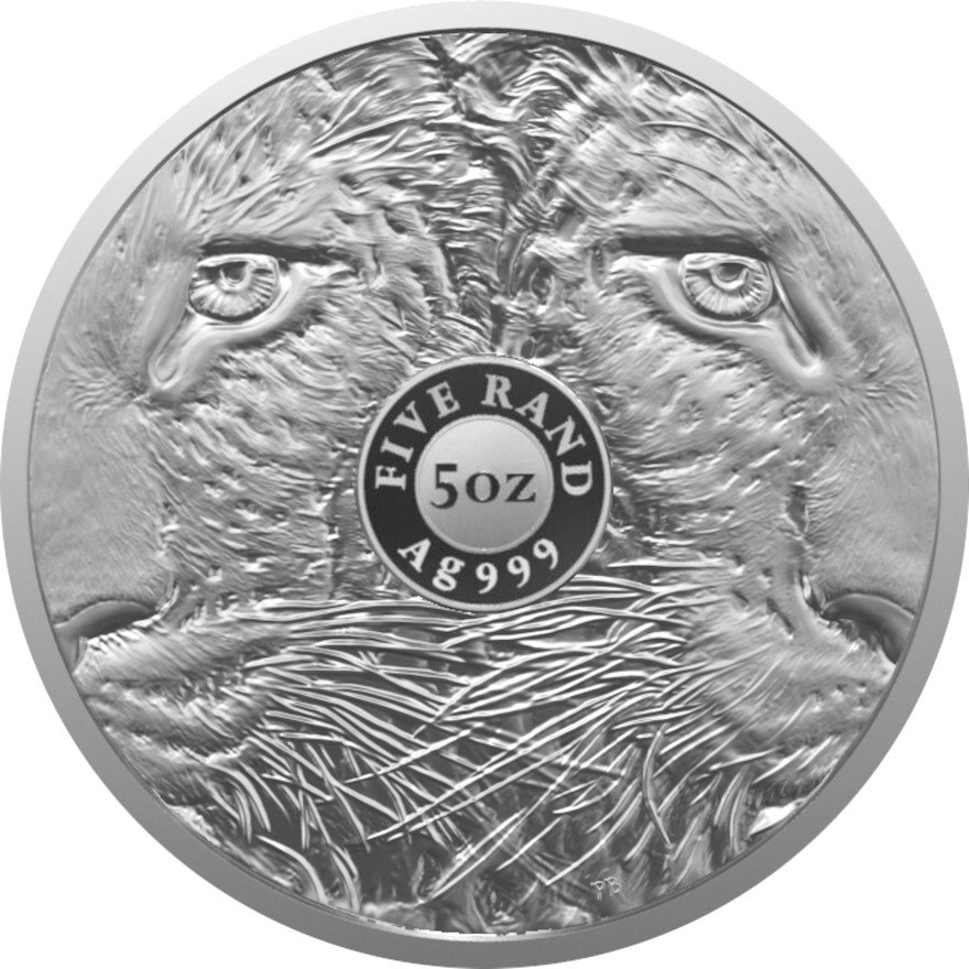 View 2: Silber Leopard 5 oz - Big Five Serie II - 2023