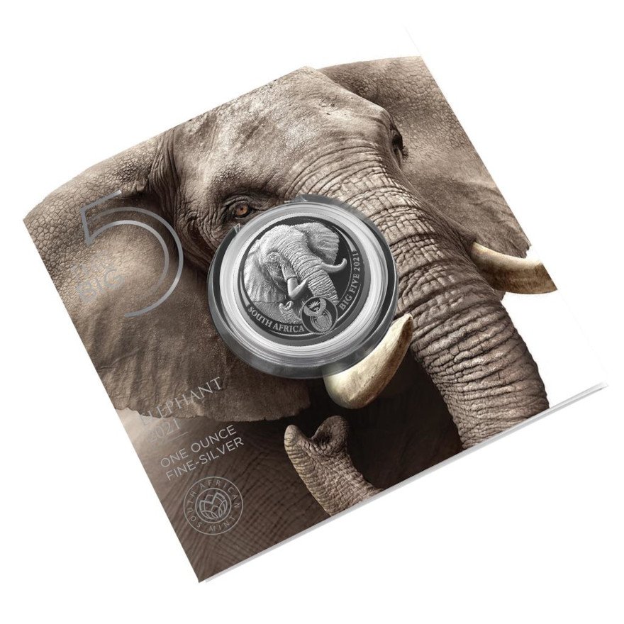 View 4: Silber Elefant 1 oz - Big Five Serie II - 2021