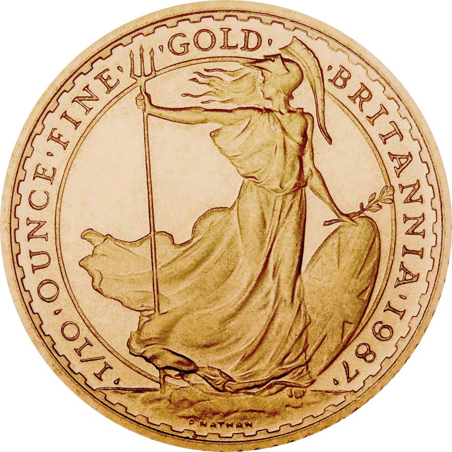 View 1: Gold Britannia 1/10 oz (22 Karat) - diverse Jahrgänge