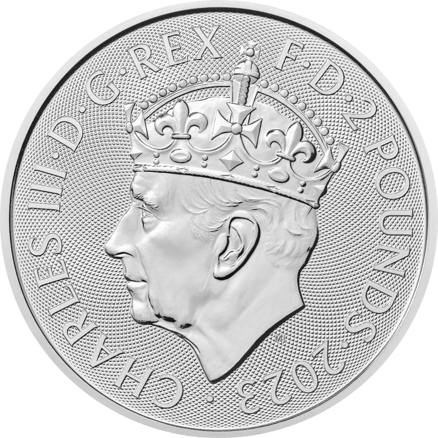 View 3: Silber King Charles III - Krönung 1 oz - The Royal Mint 2023