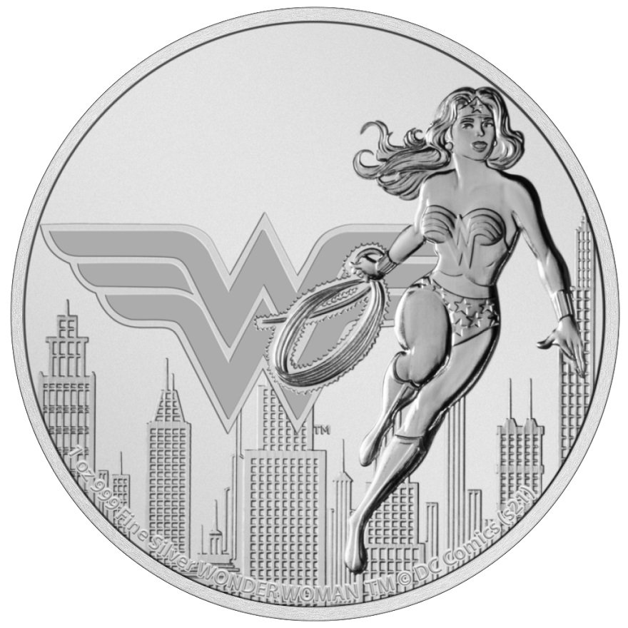 View 1: Silber DC Comics 1 oz - Wonder Woman