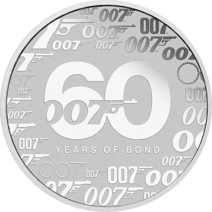 View 1: Silber James Bond 1 oz - 60. Jubiläum - Perth Mint 2022