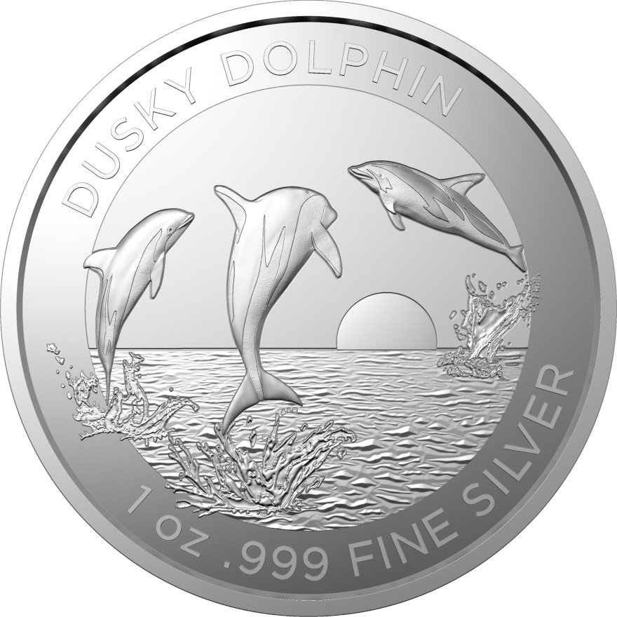 View 1: Silber Dusky Dolphin 1 oz - RAM 2022