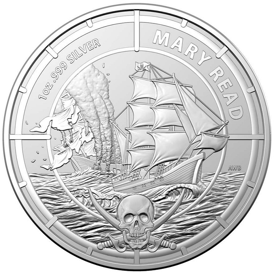 View 1: Silber Pirate Queens 1 oz - Mary Read