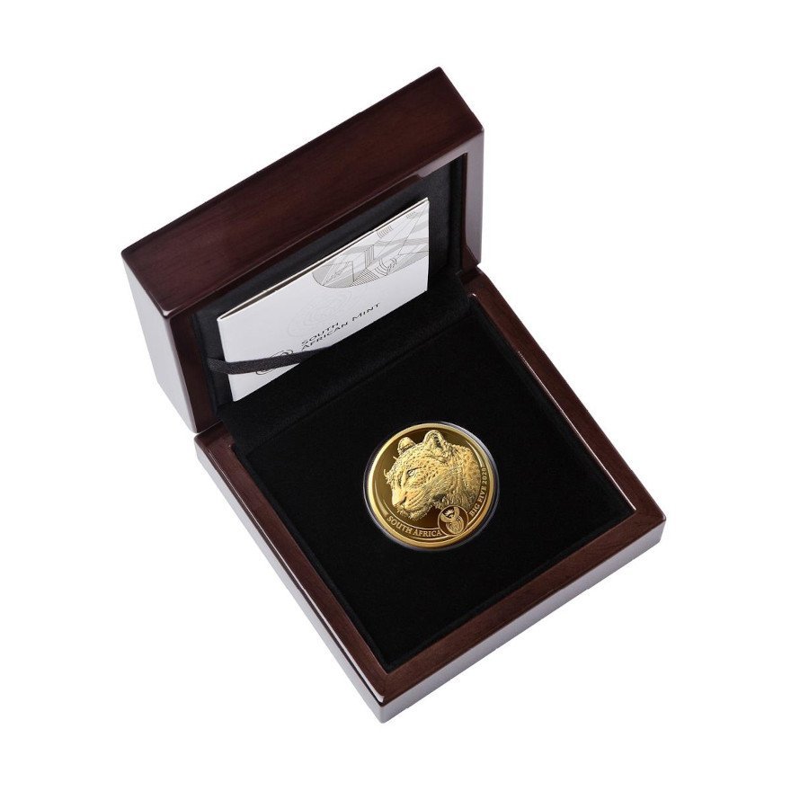 Gold Leopard 1 oz PF - Big Five Series I - 2020 in the original coin case