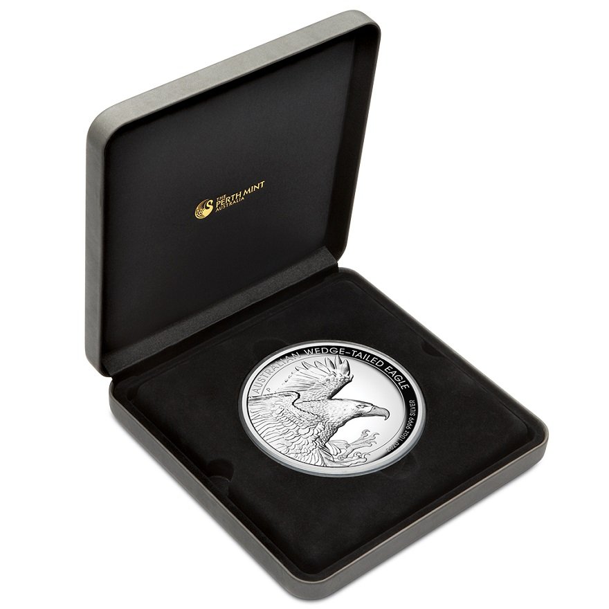 View 4: Silber Wedge Tailed Eagle 10 oz PP - High Relief 2020