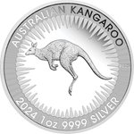 Front of the Silver Kangaroo 1 oz PF - King Charles III. - 2024