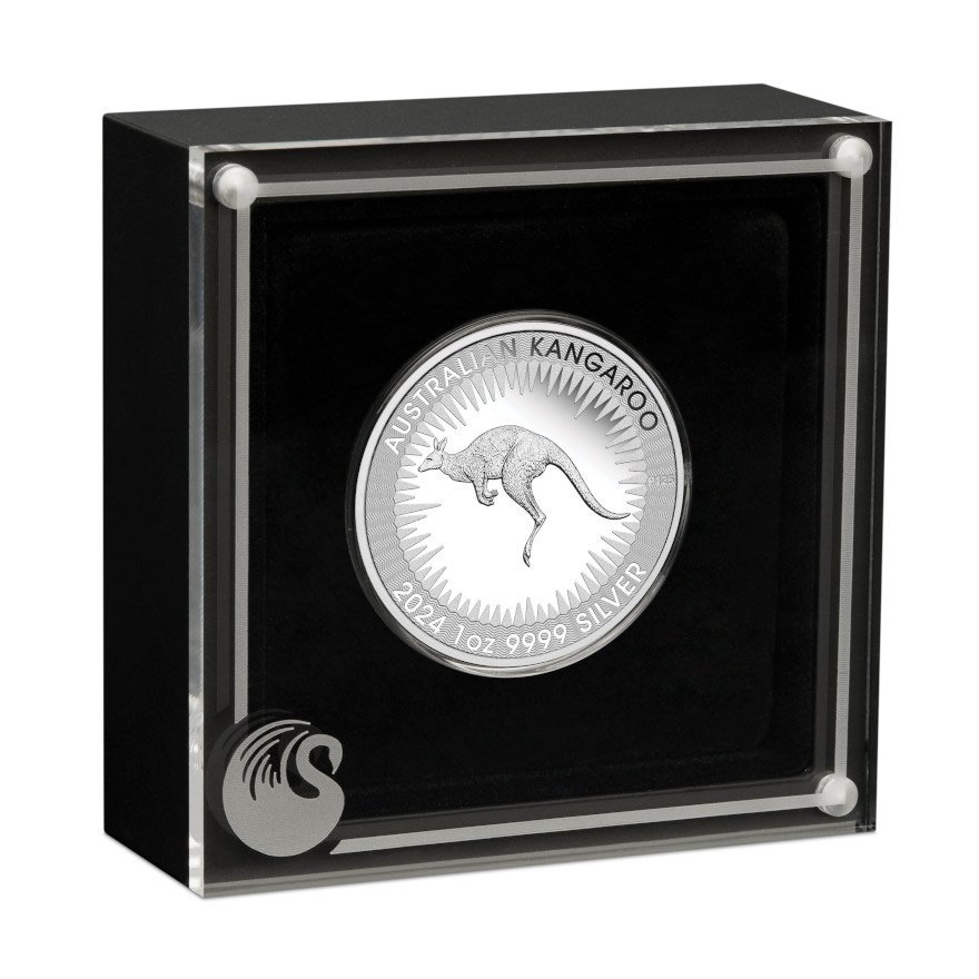 Silver Kangaroo 1 oz PF - King Charles III. - 2024 in the original coin case