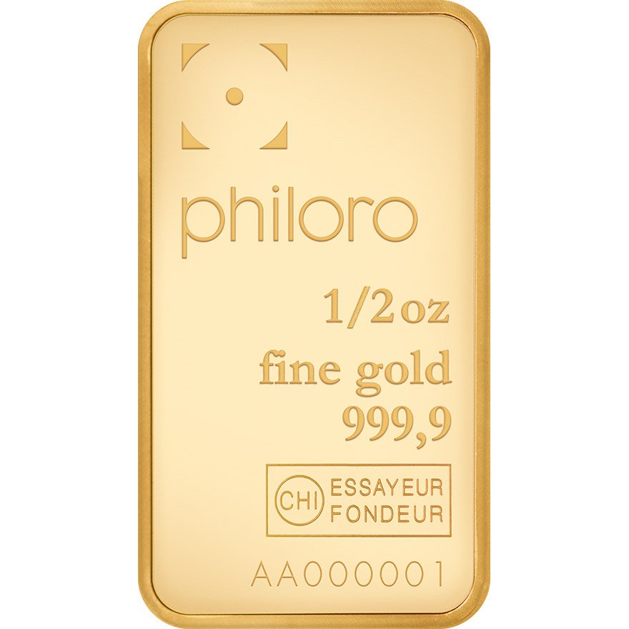 View 3: Goldbarren 1/2 oz philoro - LBMA zertifiziert