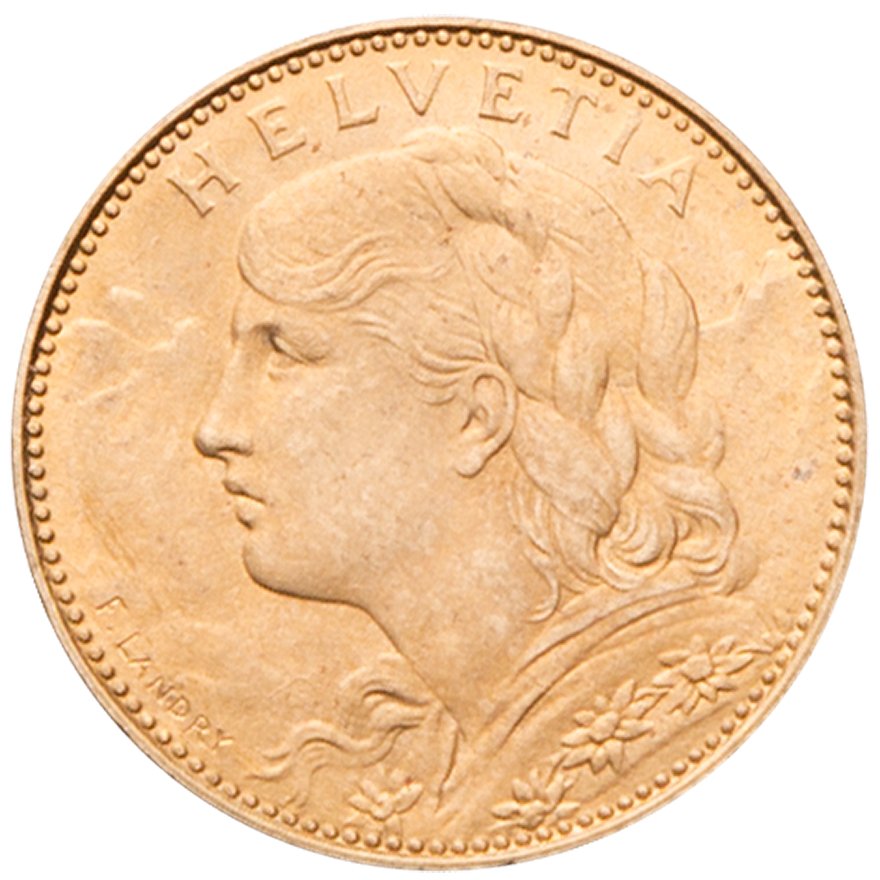 View 1: Gold Vreneli 10 Franken