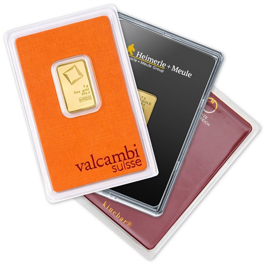 Gold bar 5 g various