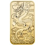 Gold Dragon Rectangle 1 oz - 2018