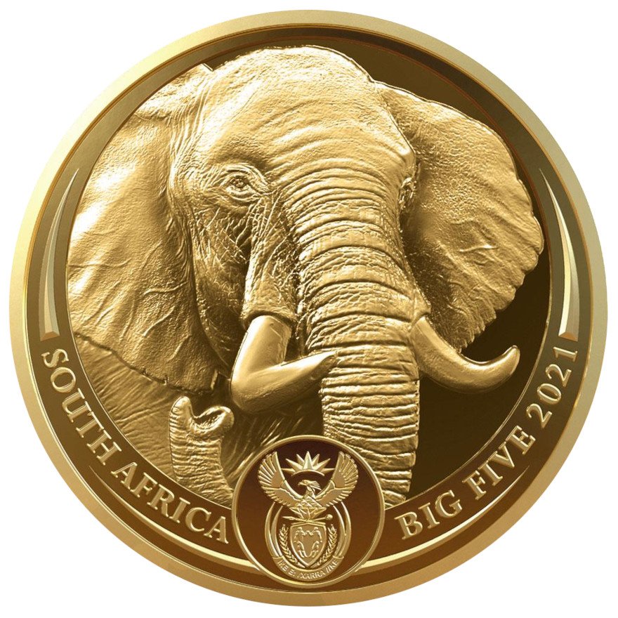 View 1: Gold Elefant 1/4 oz PP - Big Five Serie II - 2021