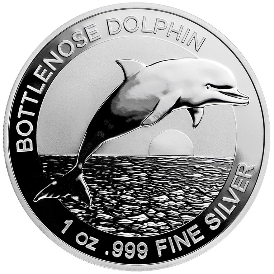 View 1: Silber Bottlenose Dolphin 1 oz - RAM 2019