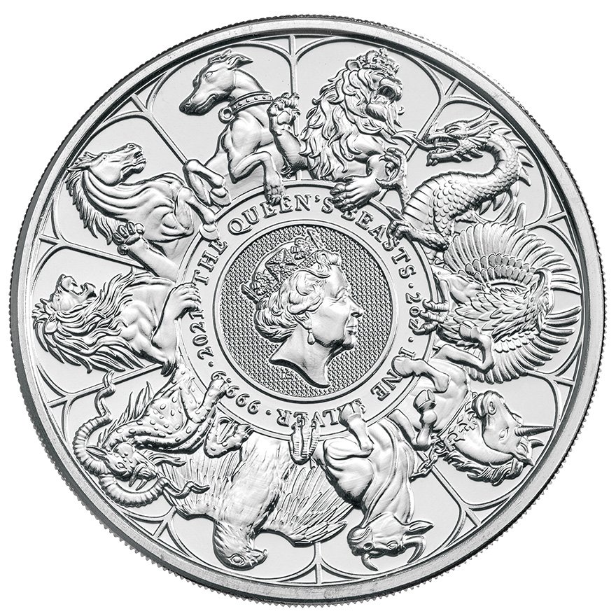 View 1: Silber The Queen's Beasts 2 oz - Completer Coin 2021