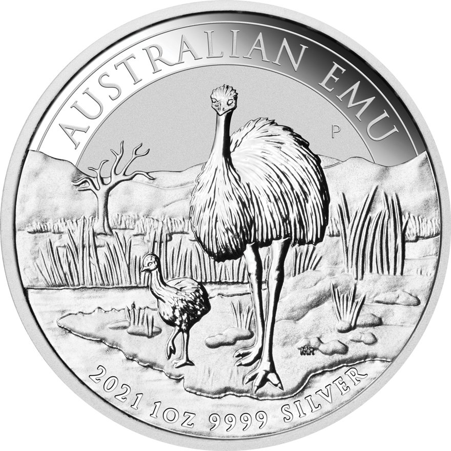 View 1: Silber Emu 1 oz - 2021