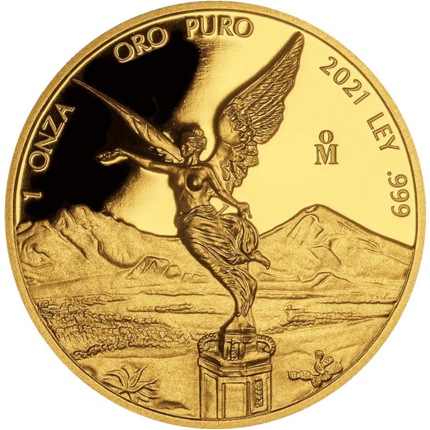 View 2: Gold Mexiko Libertad - 5 Werte Set - PP 2021