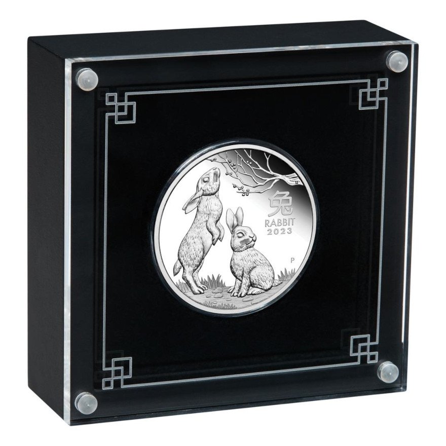 View 4: Silber Lunar III Hase 1 oz PP - 2023