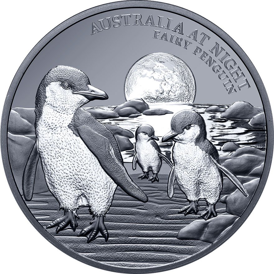 View 1: Silber Zwergpinguin 1 oz Black Proof - 2024