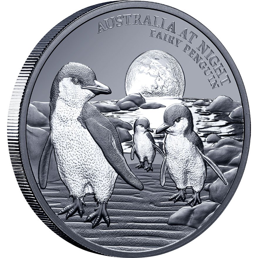 View 2: Silber Zwergpinguin 1 oz Black Proof - 2024
