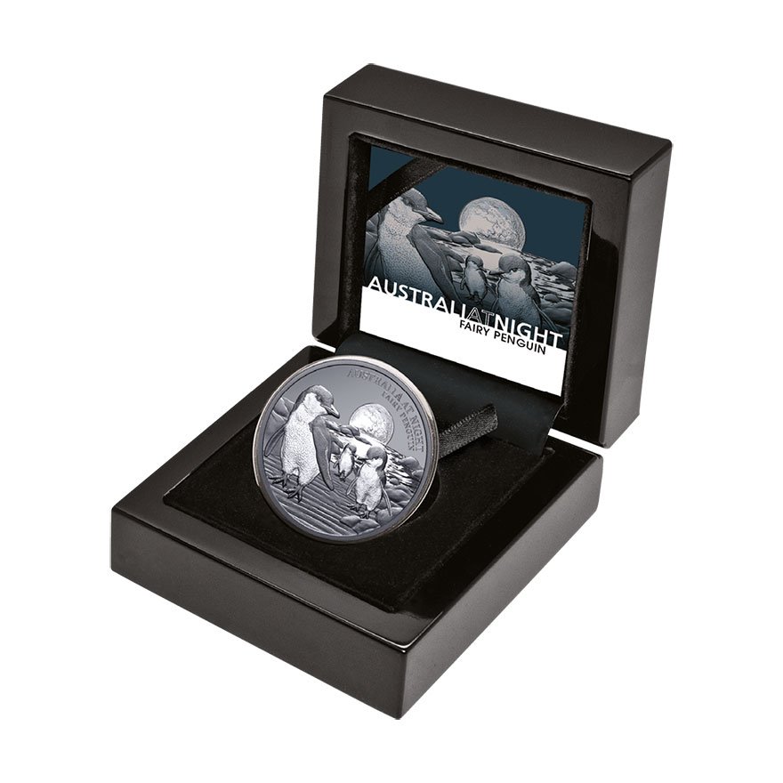 View 4: Silber Zwergpinguin 1 oz Black Proof - 2024