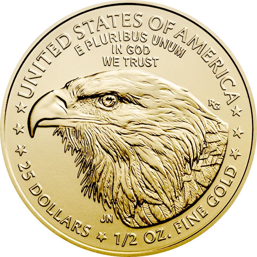 View 1: Gold American Eagle 1/2 oz - 2024