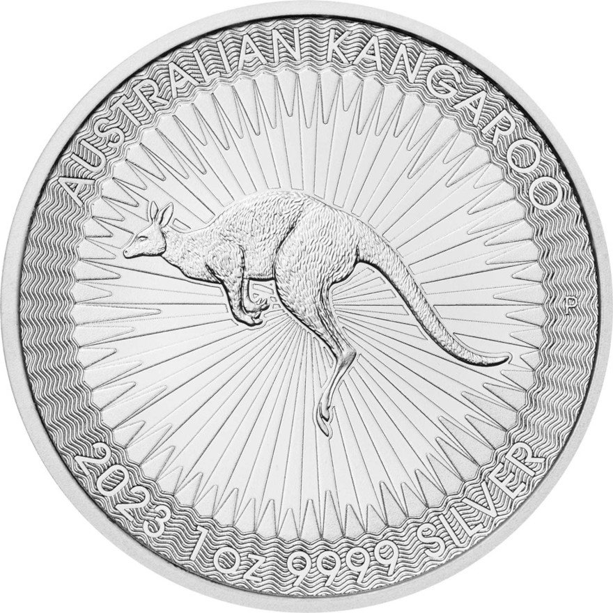 Front of the Silver Kangaroo 1 oz - 2023