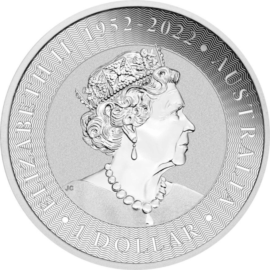 Back of the Silver Kangaroo 1 oz - 2023