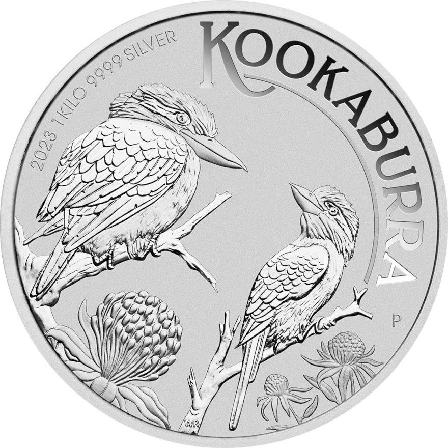 View 1: Silber Kookaburra 1000 g - 2023