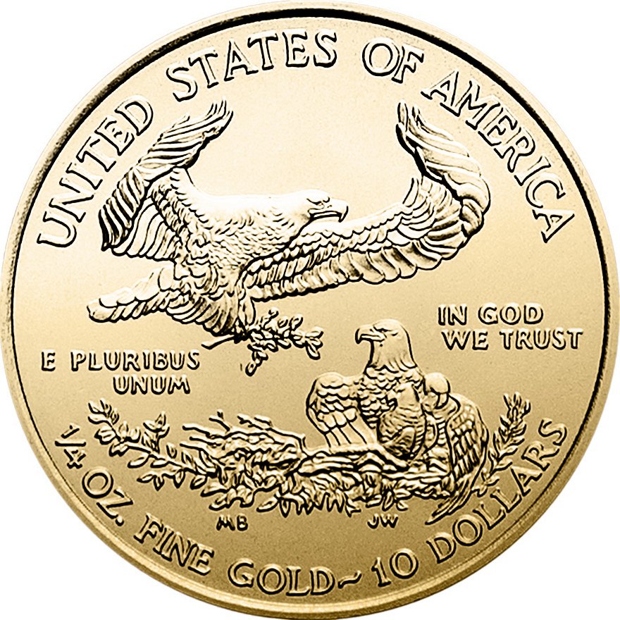 View 3: Gold American Eagle 1/4 oz