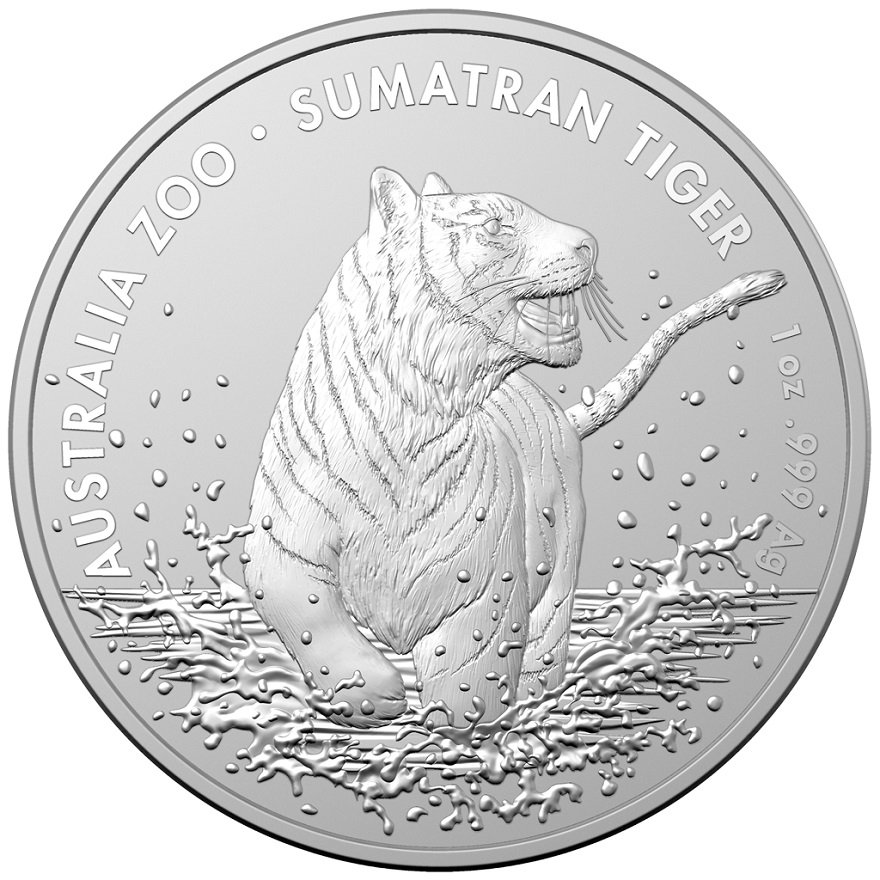 View 1: Silber Australia Zoo 1 oz - Sumatra-Tiger - RAM 2020